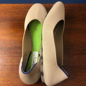 Rothy’s flats nude color size 8 rounded toe